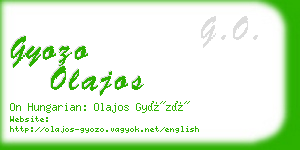 gyozo olajos business card